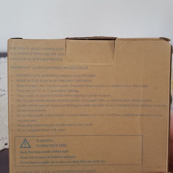 Vintage Avon Flocked Leaf Tealight Tea Light Candle Holder - Picture 7 of 7